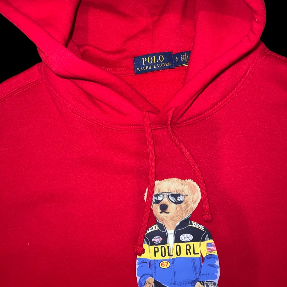 Polo Ralph Lauren Men's Polo Bear Fleece Hoodie - Picture 3 of 4